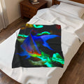 Tropical Fish Velveteen Plush Blanket — Vibrant Aquarium Throw for Ocean Lovers