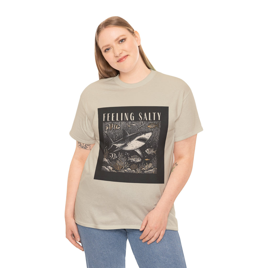 Feeling Salty Shark T-Shirt – Vintage Ocean Graphic Tee