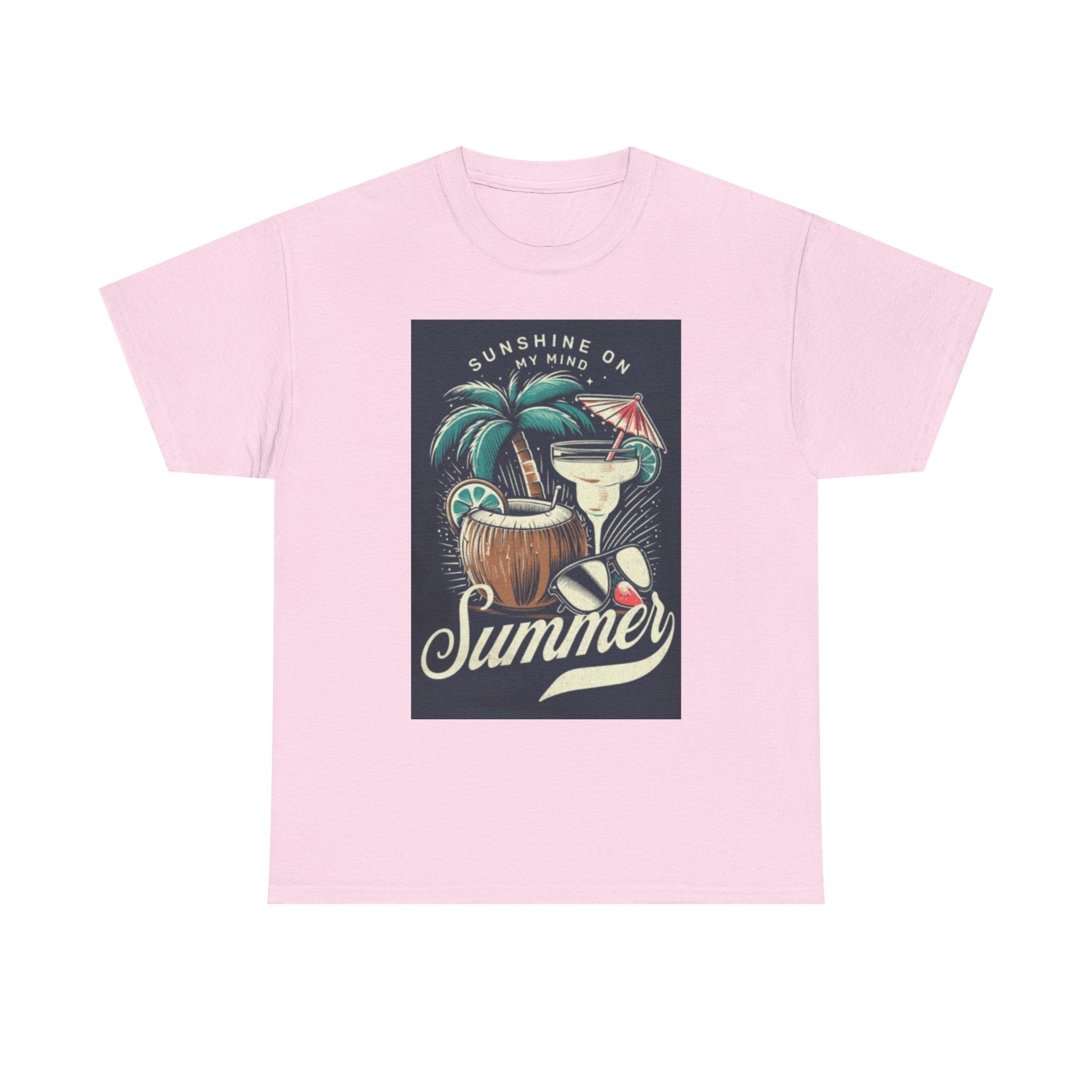 Summer Cocktail Tee — "Sunshine On My Mind" Tropical Beach T-Shirt