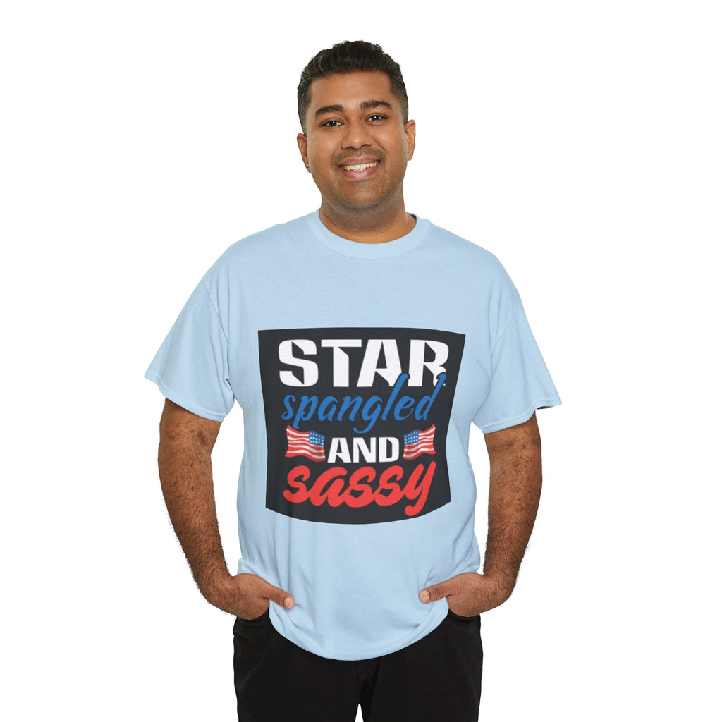 Star Spangled and Sassy Tee — Patriotic 4th of July Shirt with Flags