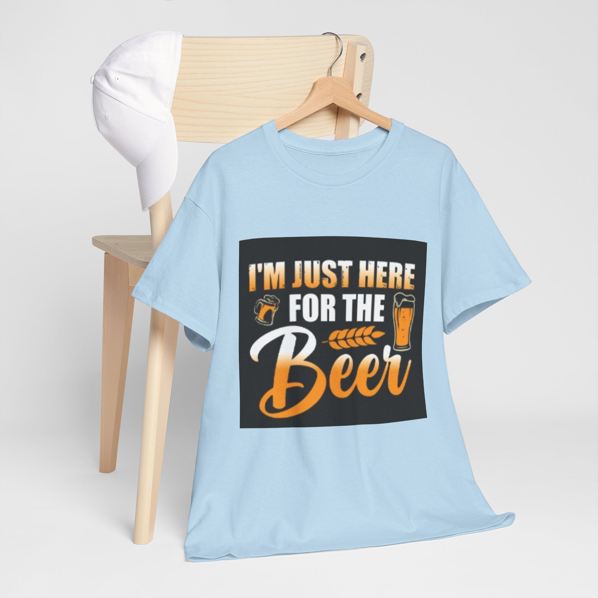I'm Just Here for the Beer T-Shirt — Funny Beer Drinking Tee for Parties & Oktoberfest