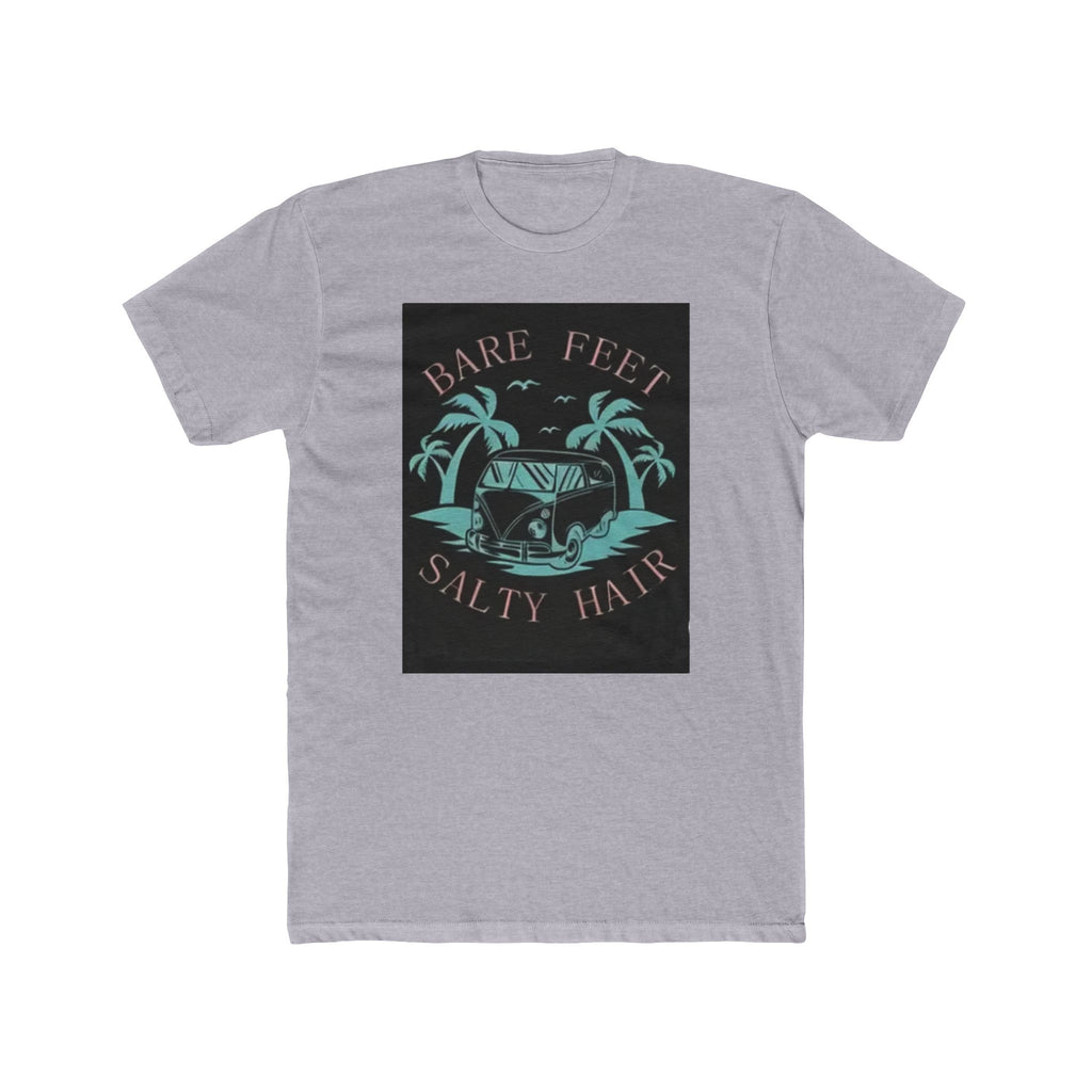 T-Shirt — "Bare Feet, Salty Hair" Beach Graphic Tee