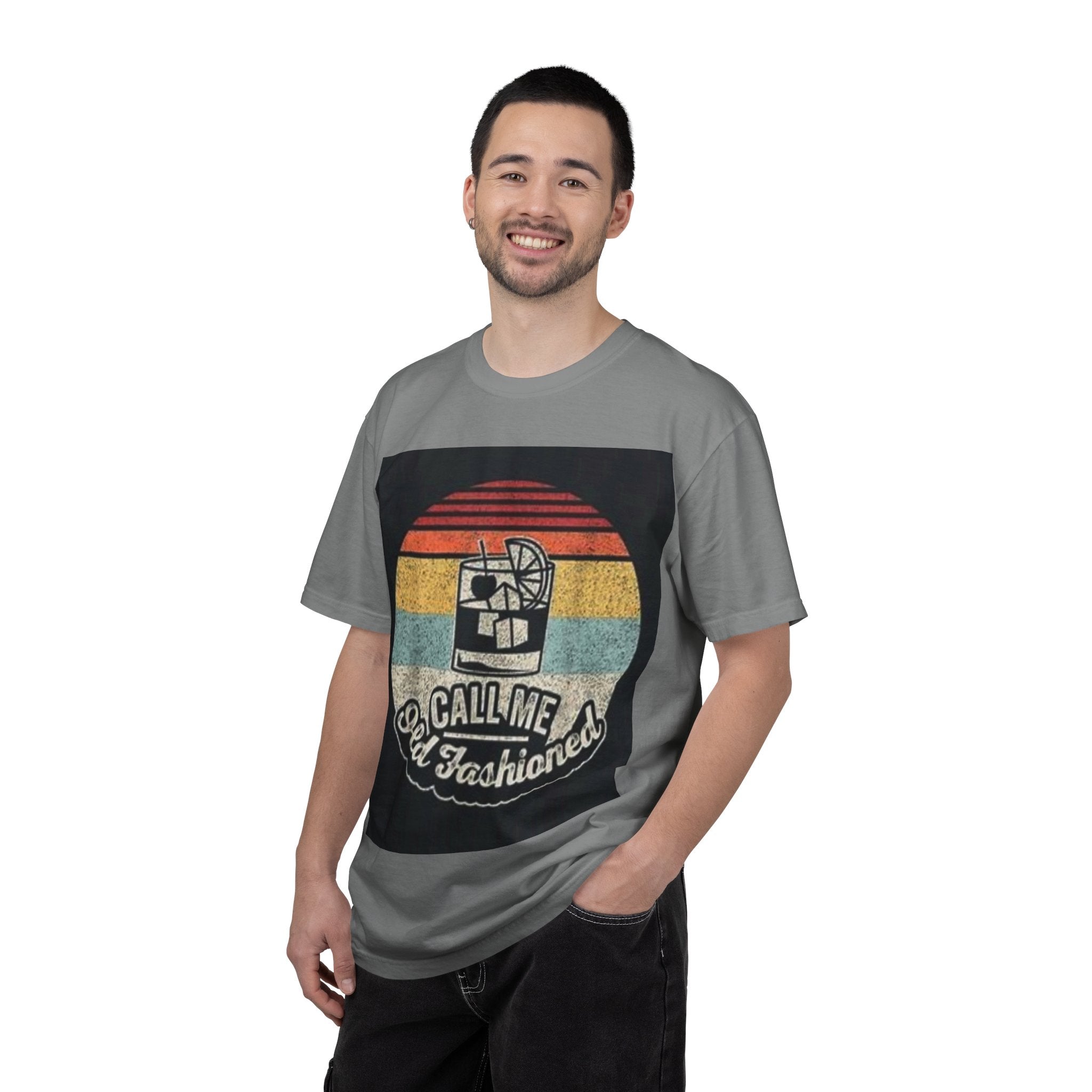 T-Shirt — "Call Me Old Fashioned" Retro Cocktail Graphic Tee