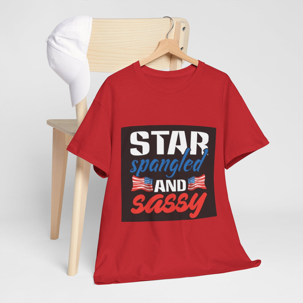 Star Spangled and Sassy Tee — Patriotic 4th of July Shirt with Flags