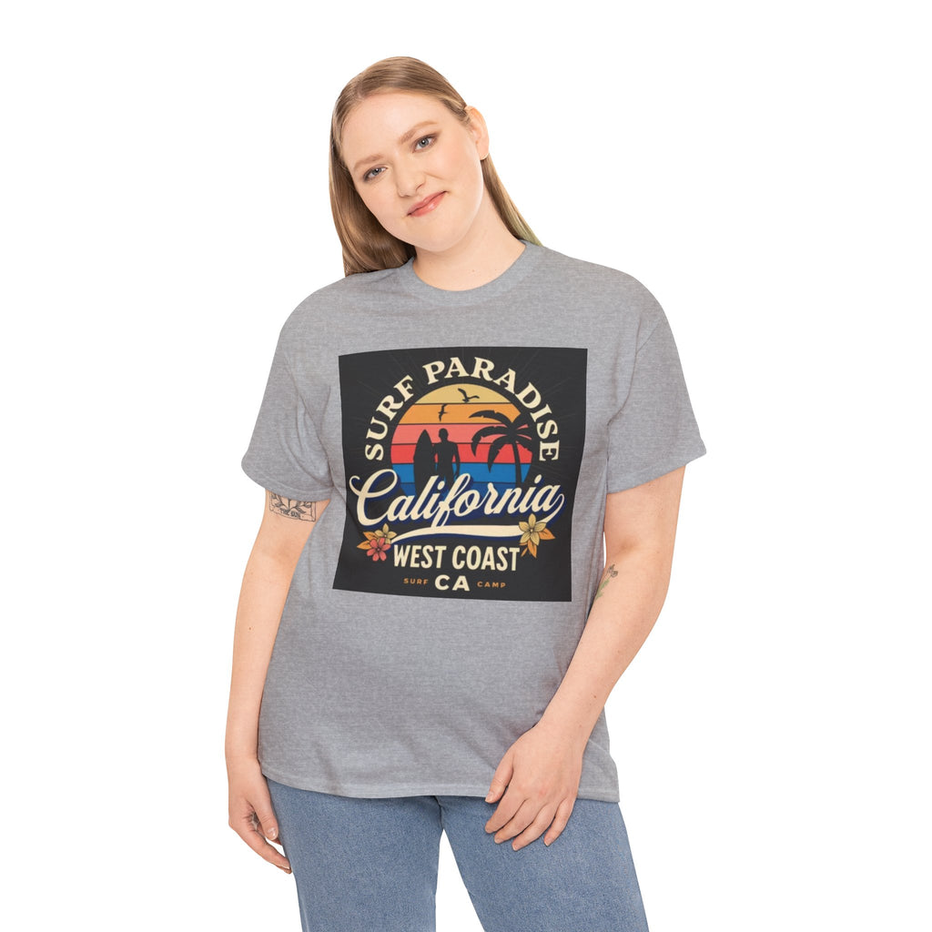 California Surf Paradise Tee — West Coast CA Vintage Sunset Graphic T-Shirt