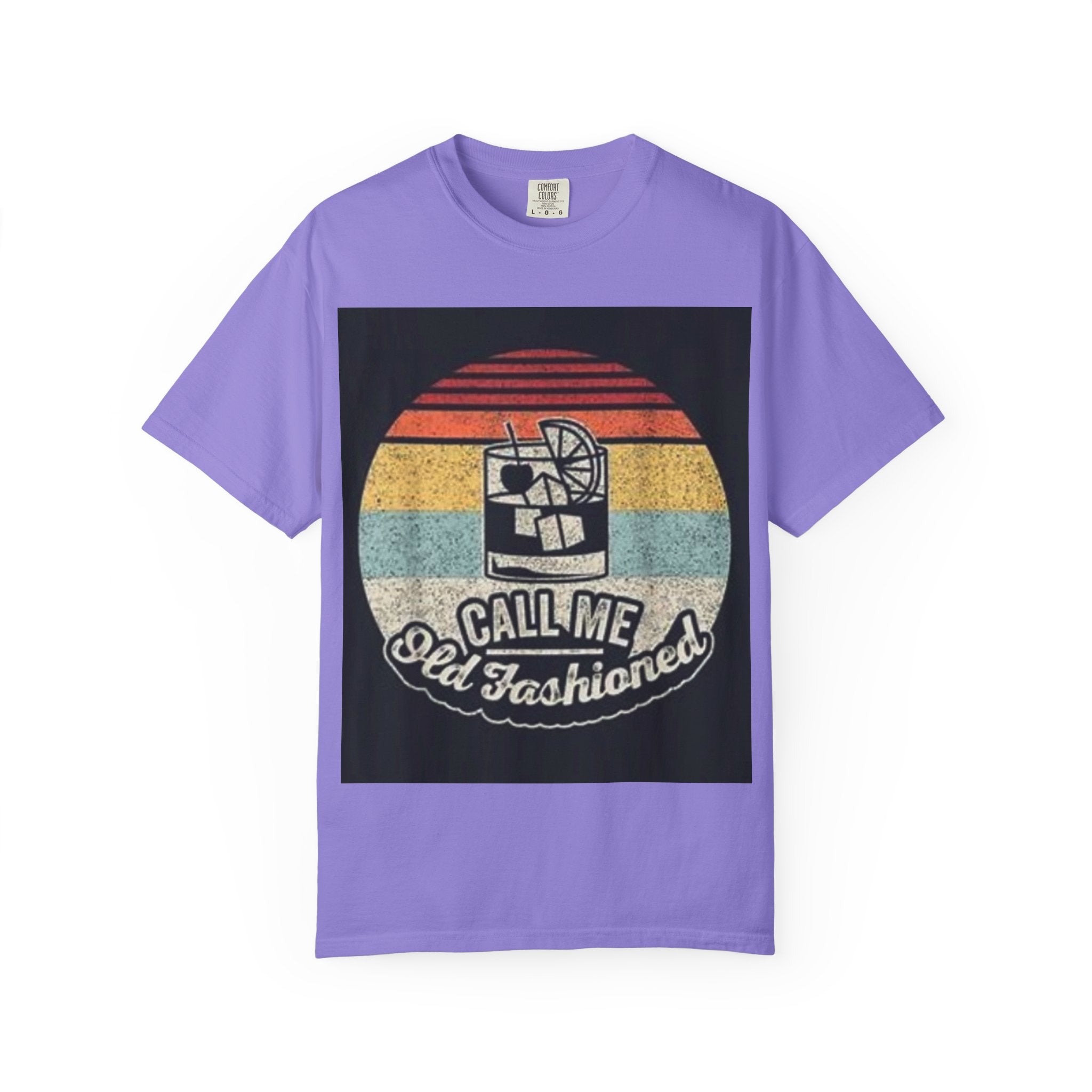T-Shirt — "Call Me Old Fashioned" Retro Cocktail Graphic Tee
