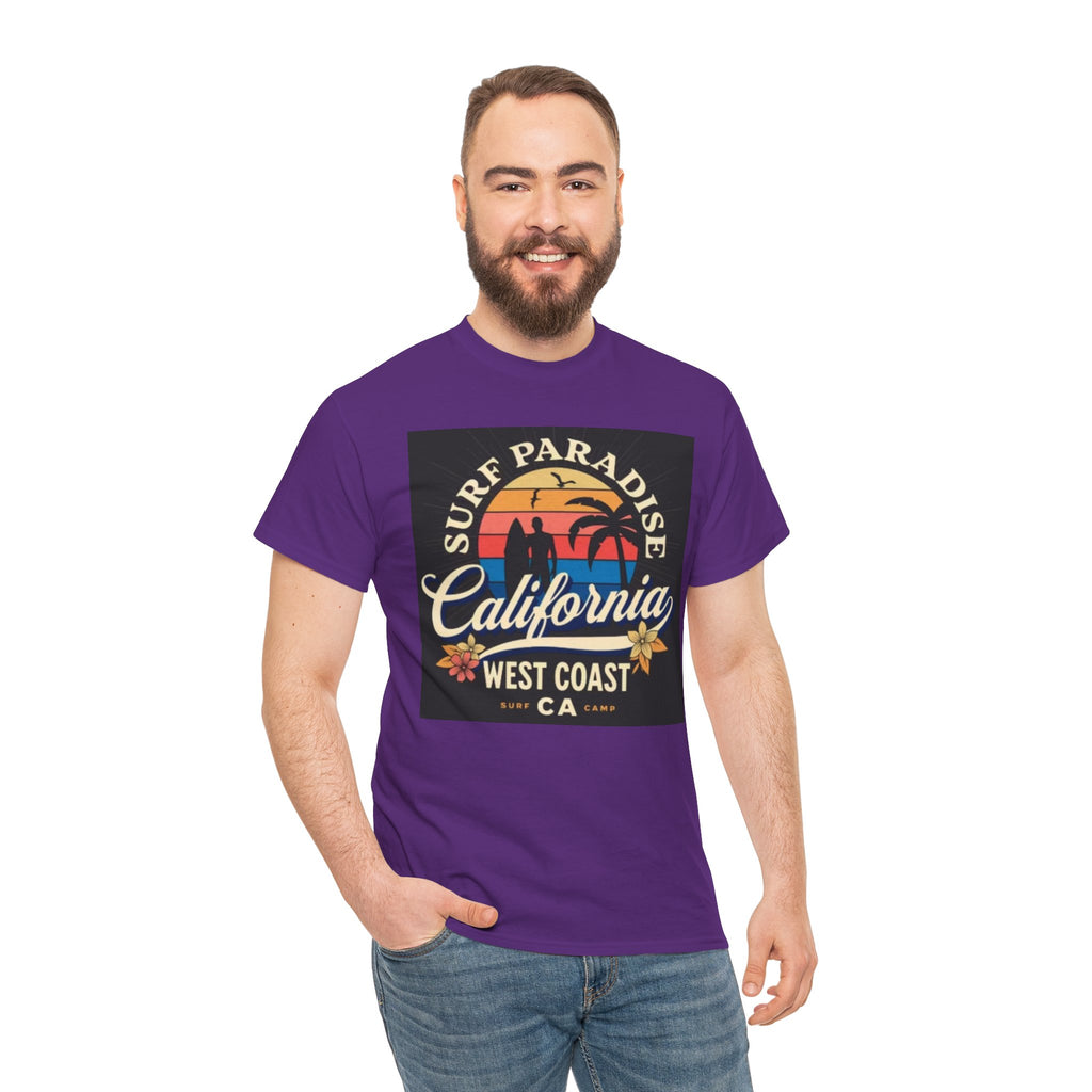 California Surf Paradise Tee — West Coast CA Vintage Sunset Graphic T-Shirt
