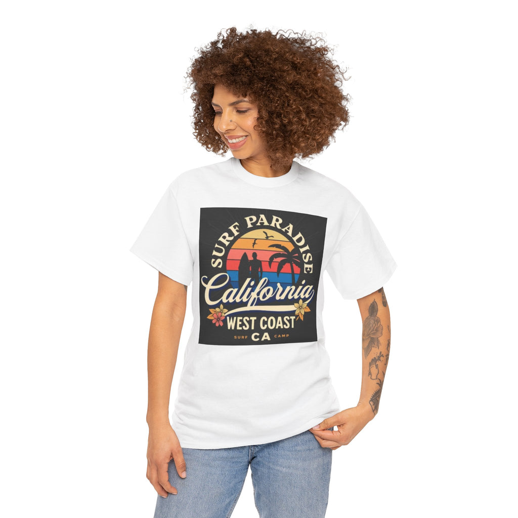 California Surf Paradise Tee — West Coast CA Vintage Sunset Graphic T-Shirt