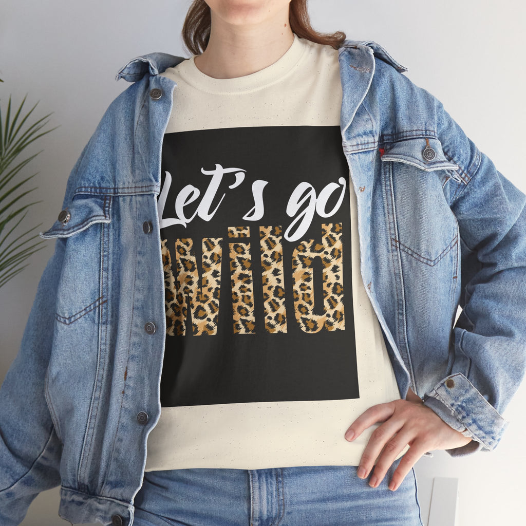 Let's Go Wild Leopard Graphic Tee