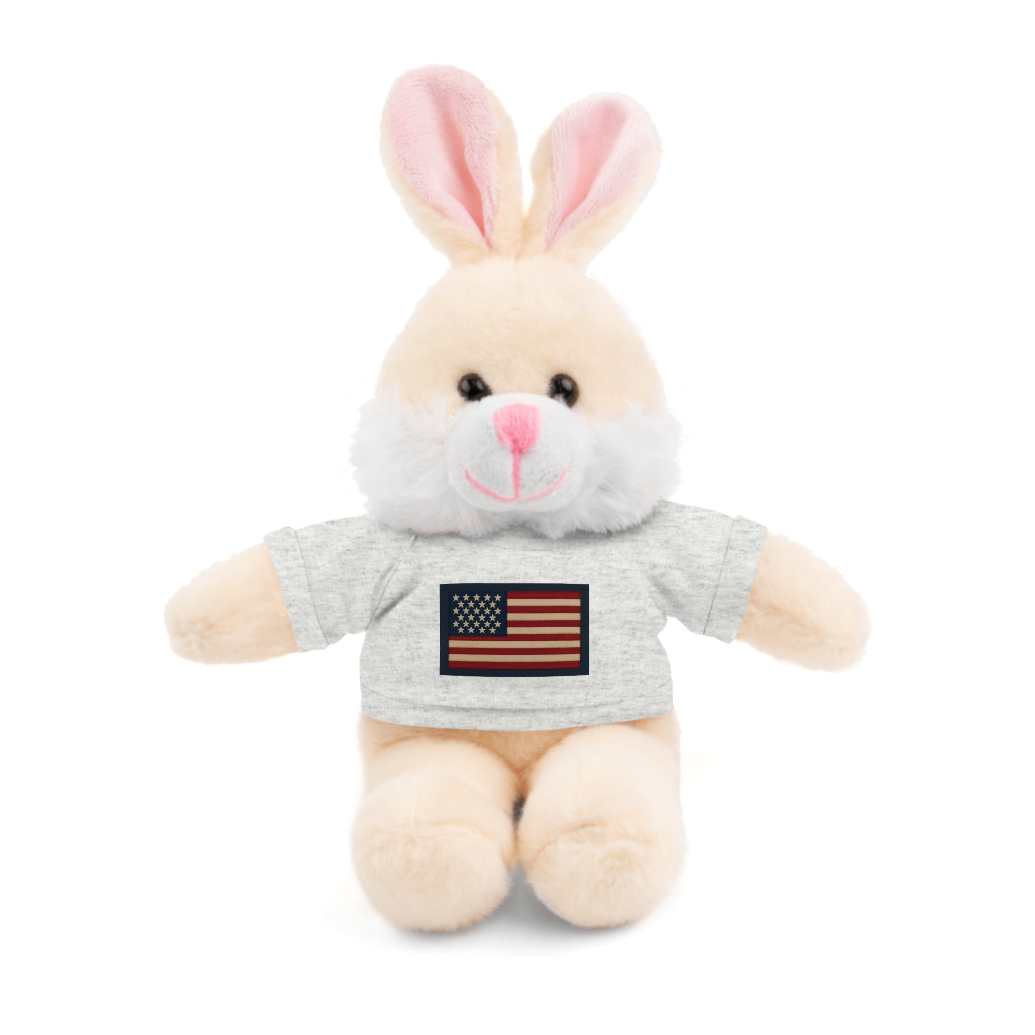 American Flag Teddy Bear with Tee — Patriotic Plush Gift