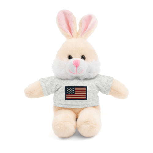 American Flag Teddy Bear with Tee — Patriotic Plush Gift