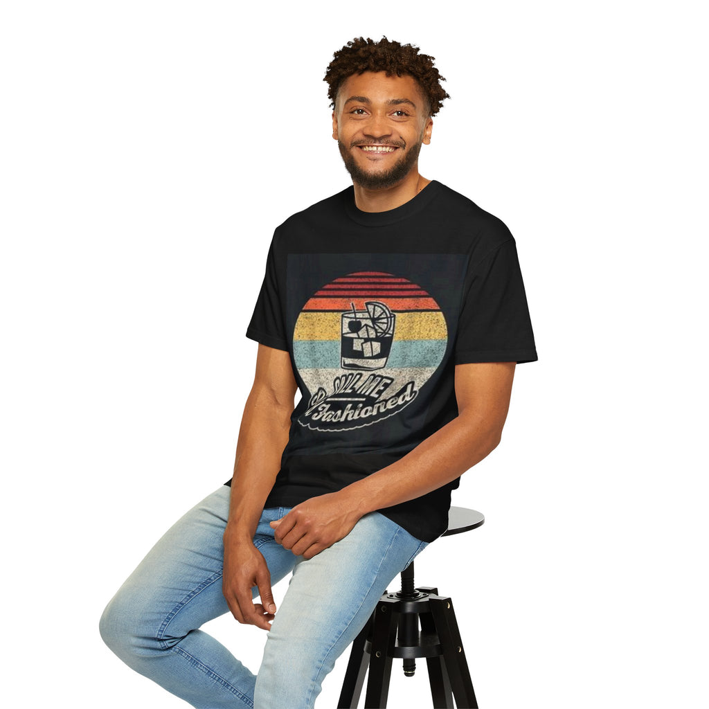 T-Shirt — "Call Me Old Fashioned" Retro Cocktail Graphic Tee