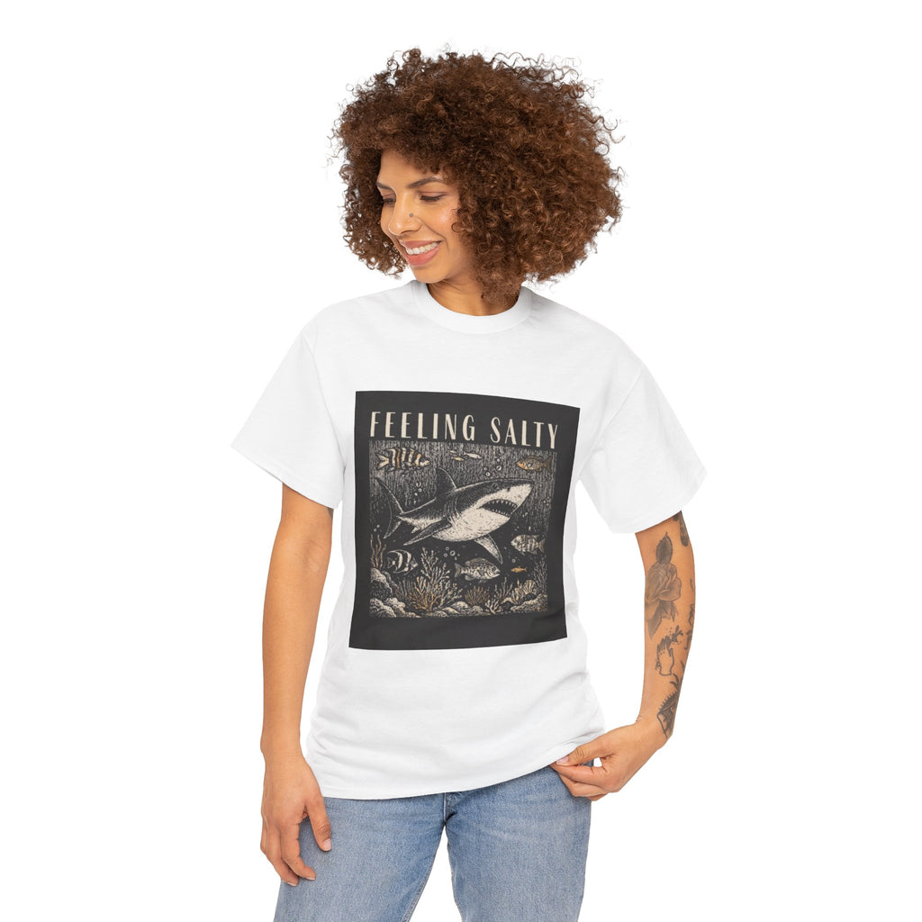 Feeling Salty Shark T-Shirt – Vintage Ocean Graphic Tee