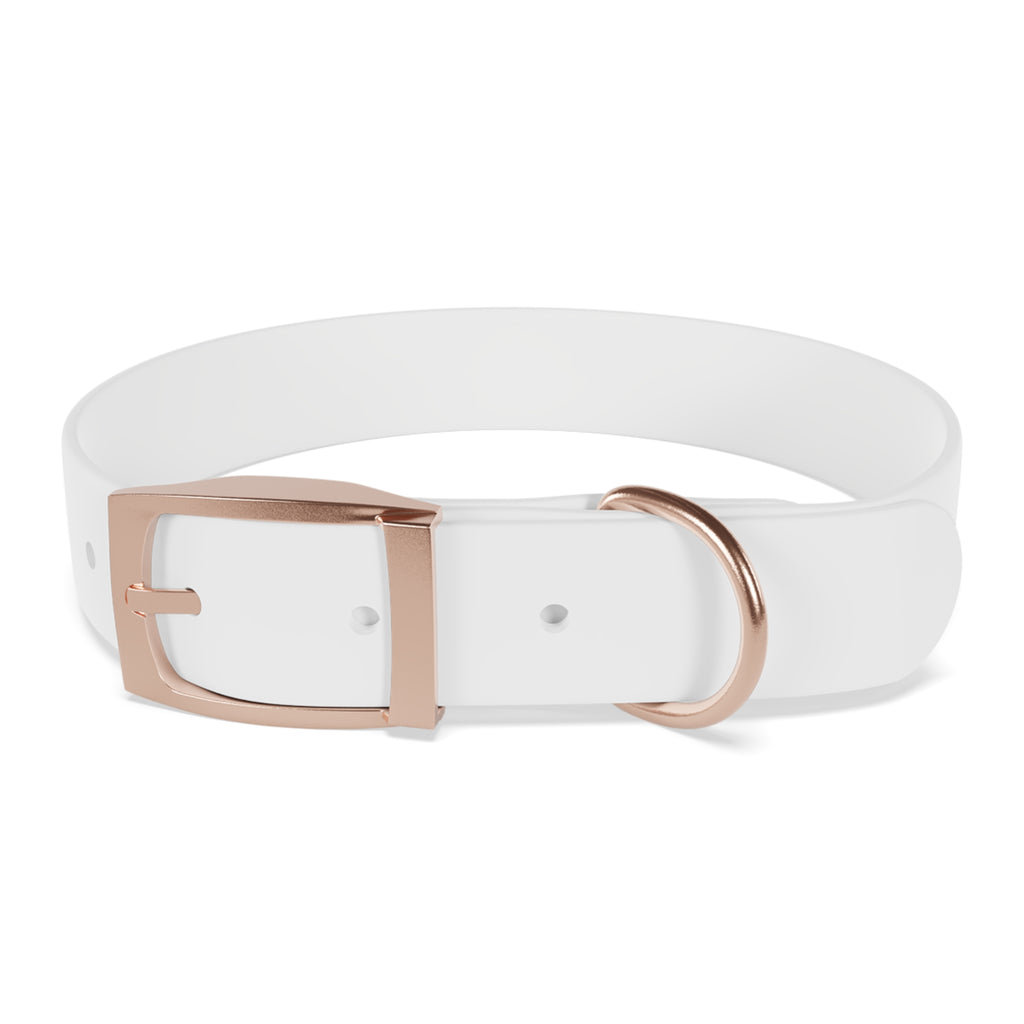 Amber Swirl Dog Collar — Warm Brown Abstract Pattern