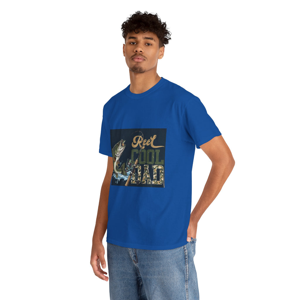 Fishing T-Shirt — "Reel Cool Dad" Graphic Tee