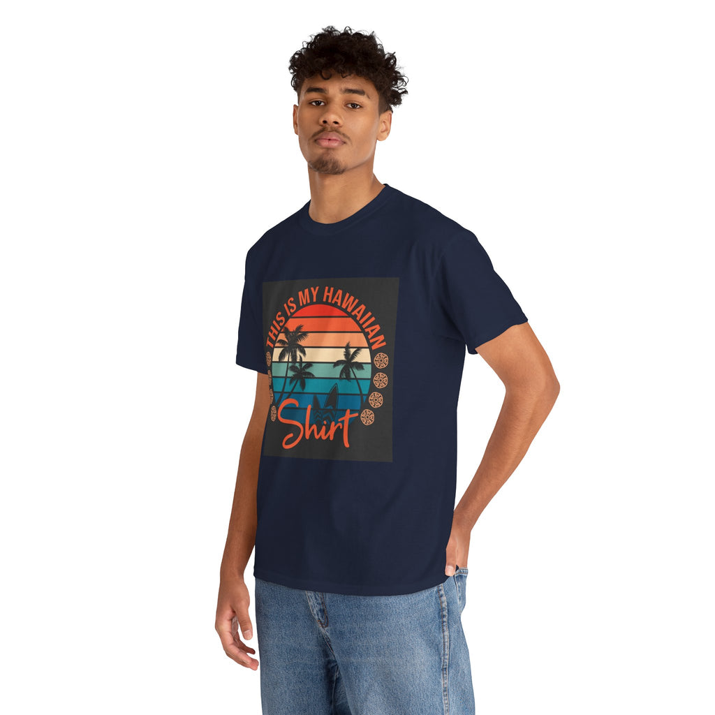 This Is My Hawaiian Shirt Tee — Vintage Sunset Palm Beach T-Shirt