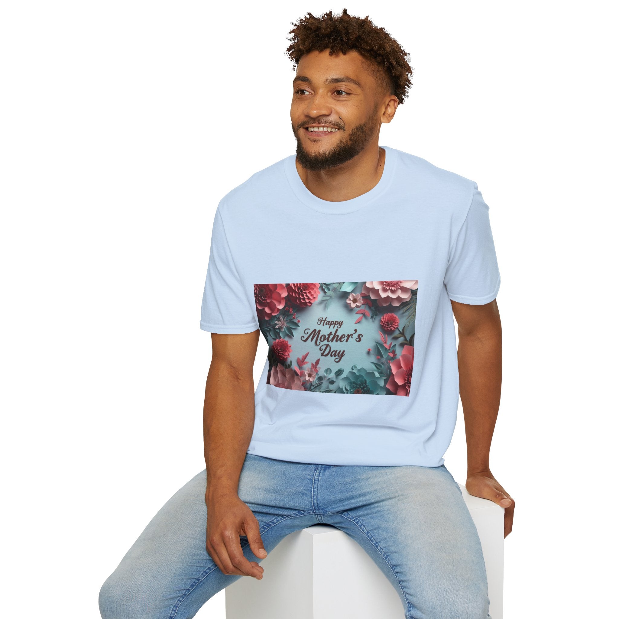 Mother's Day Floral T-Shirt — "Happy Mother's Day" Garden Bouquet Tee