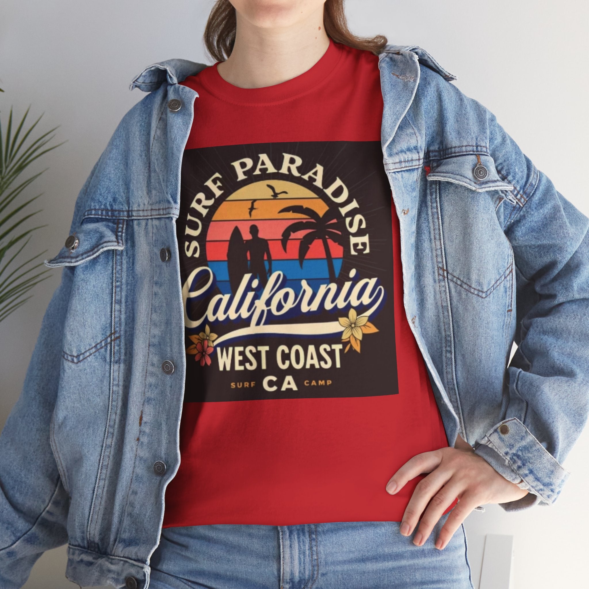 California Surf Paradise Tee — West Coast CA Vintage Sunset Graphic T-Shirt
