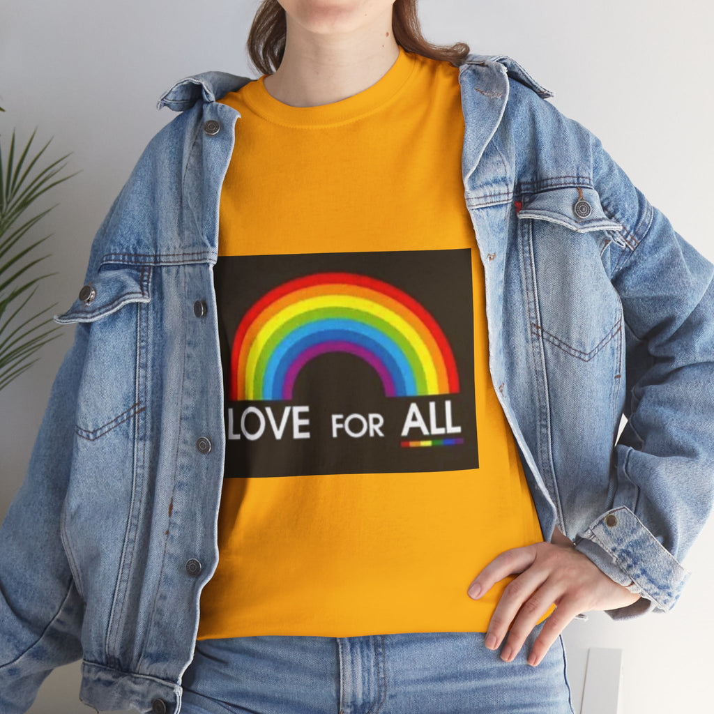 T-Shirt — 'Love For All' Rainbow Pride Tee