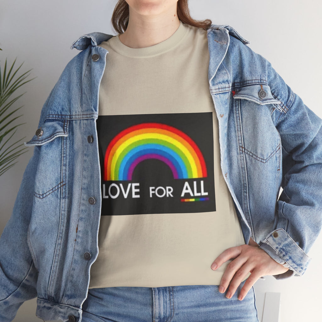 T-Shirt — 'Love For All' Rainbow Pride Tee