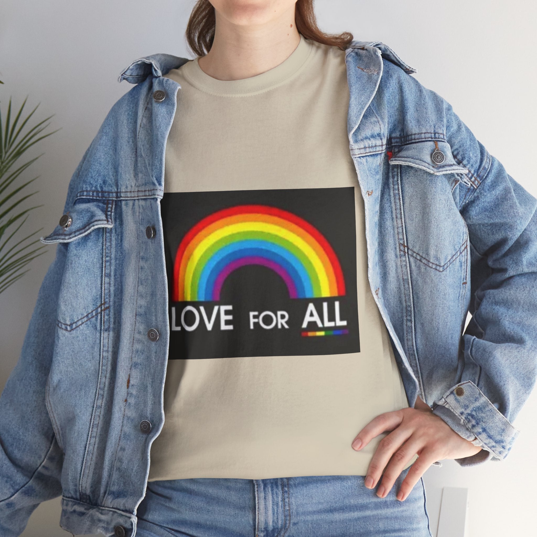 T-Shirt — 'Love For All' Rainbow Pride Tee