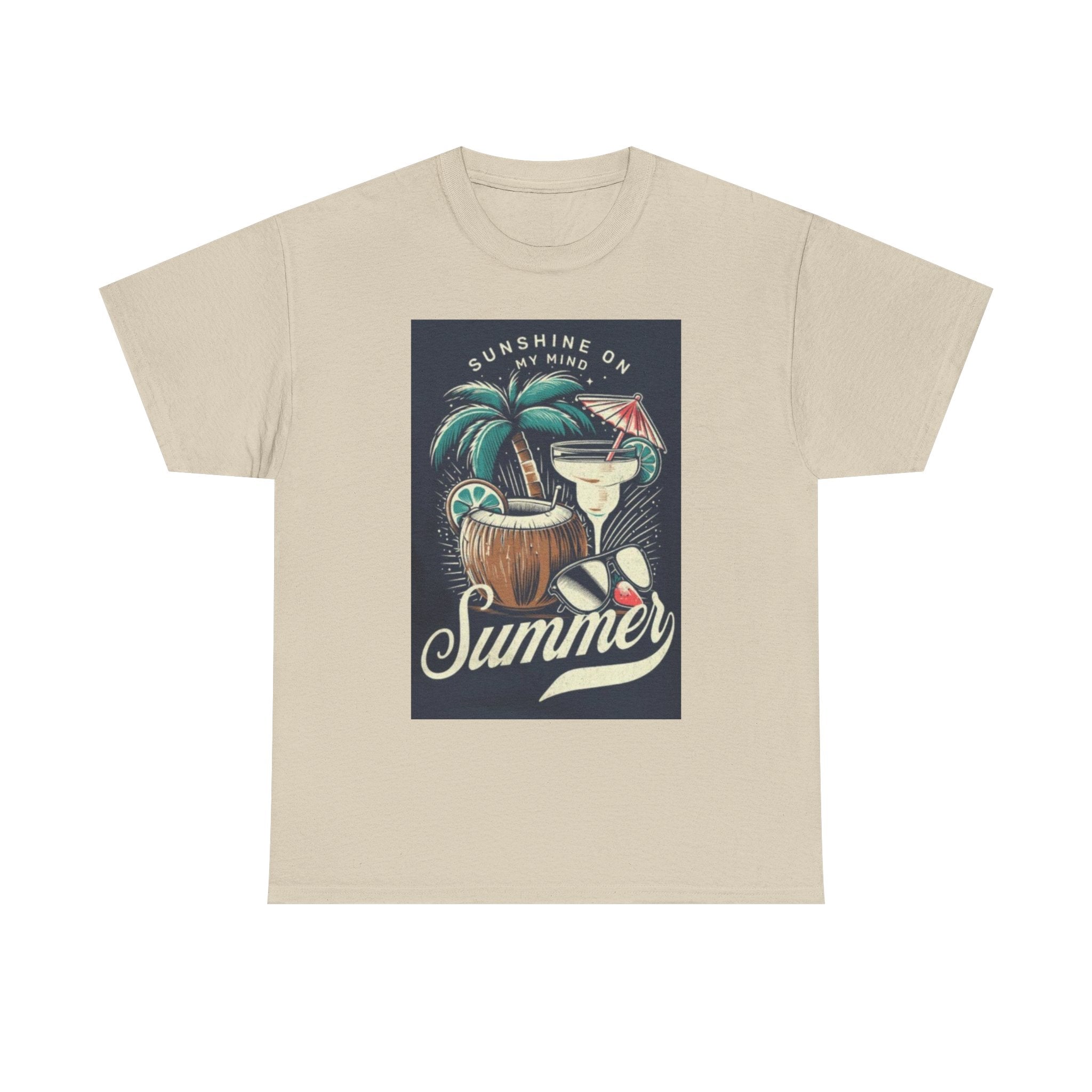 Summer Cocktail Tee — "Sunshine On My Mind" Tropical Beach T-Shirt
