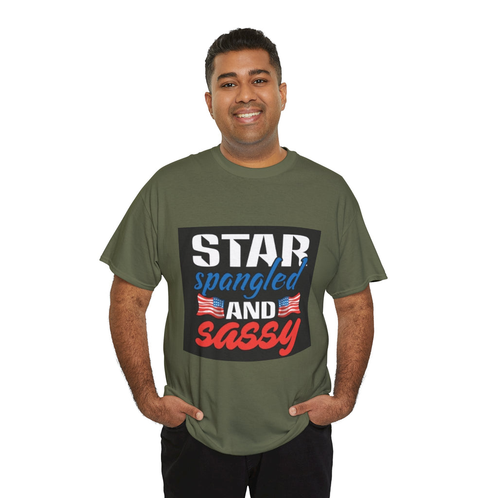Star Spangled and Sassy Tee — Patriotic 4th of July Shirt with Flags