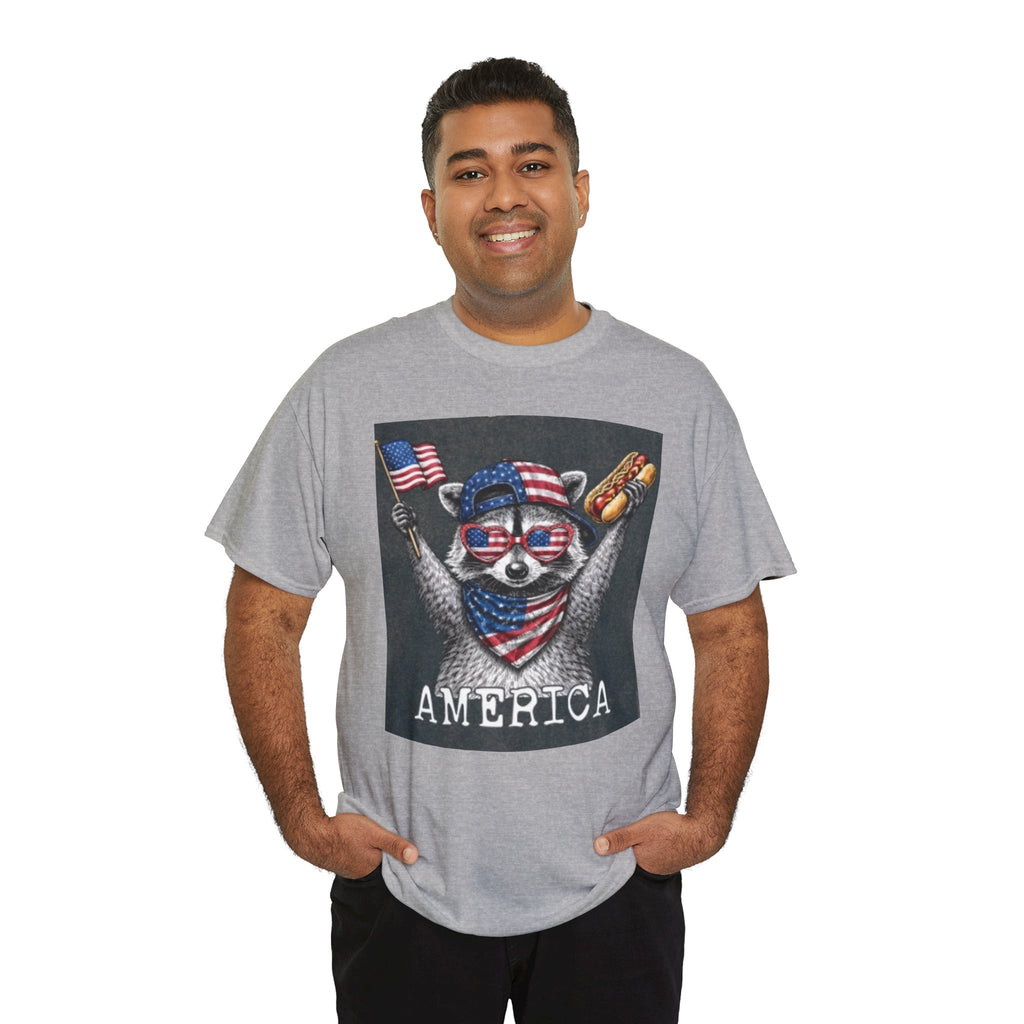 Patriotic Raccoon 'America' T-Shirt