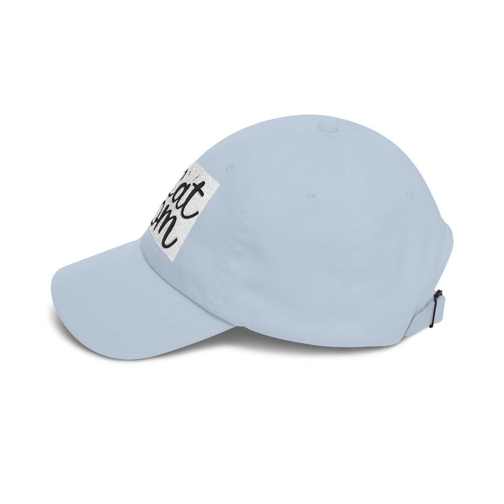 Cat Mom Dad Cap – White Embroidered Cat Mom Baseball Hat
