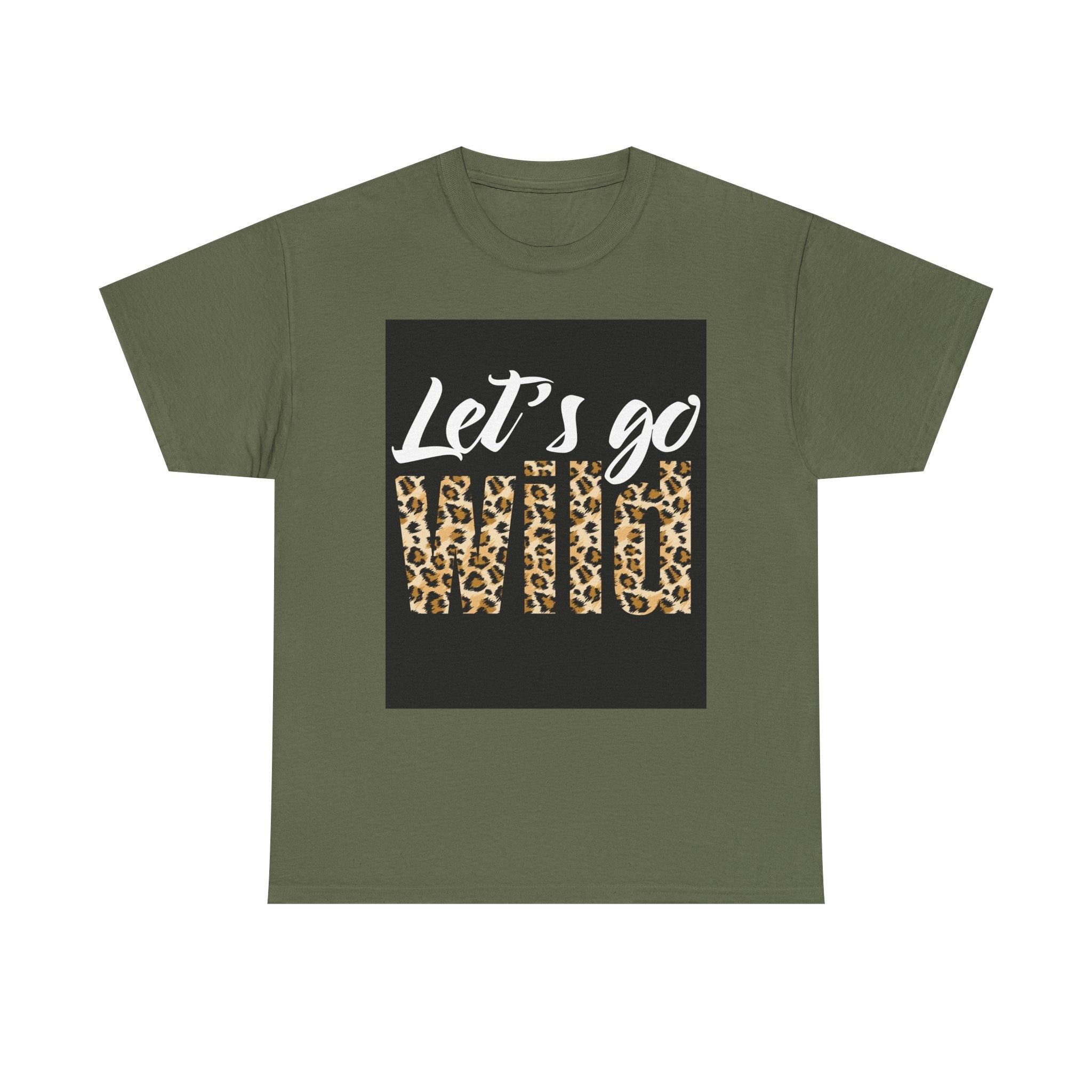 Let's Go Wild Leopard Graphic Tee