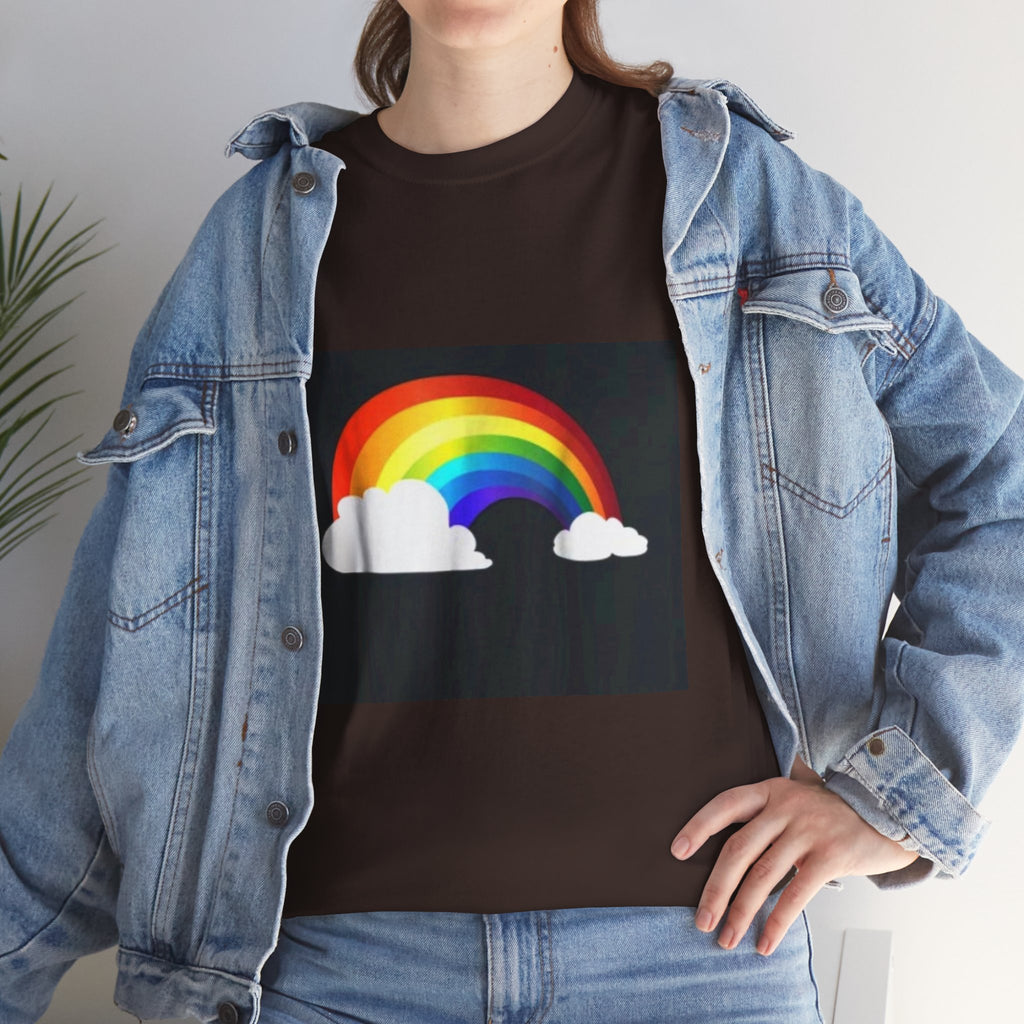 Rainbow Clouds T-Shirt — Bright Pride Graphic Tee