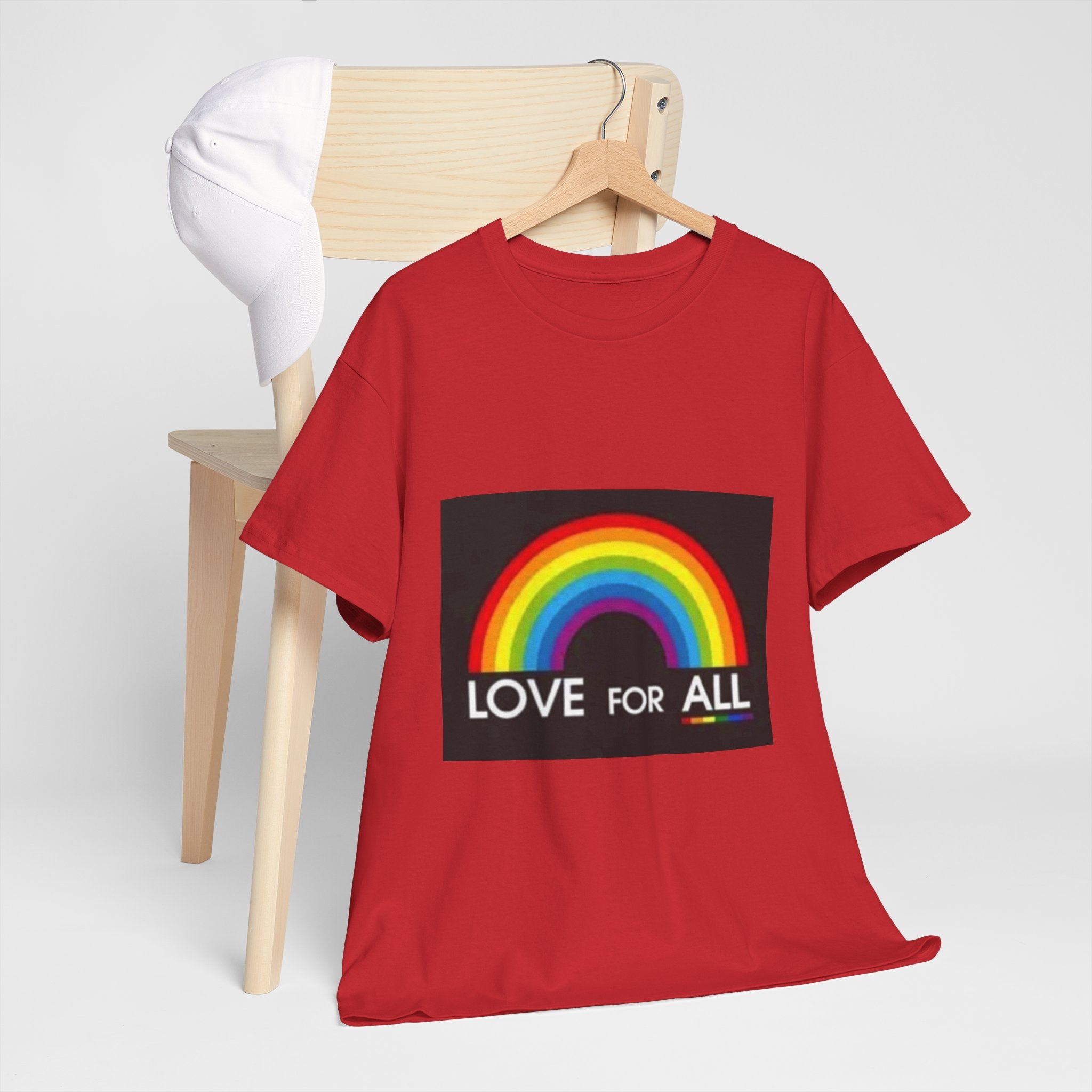 T-Shirt — 'Love For All' Rainbow Pride Tee