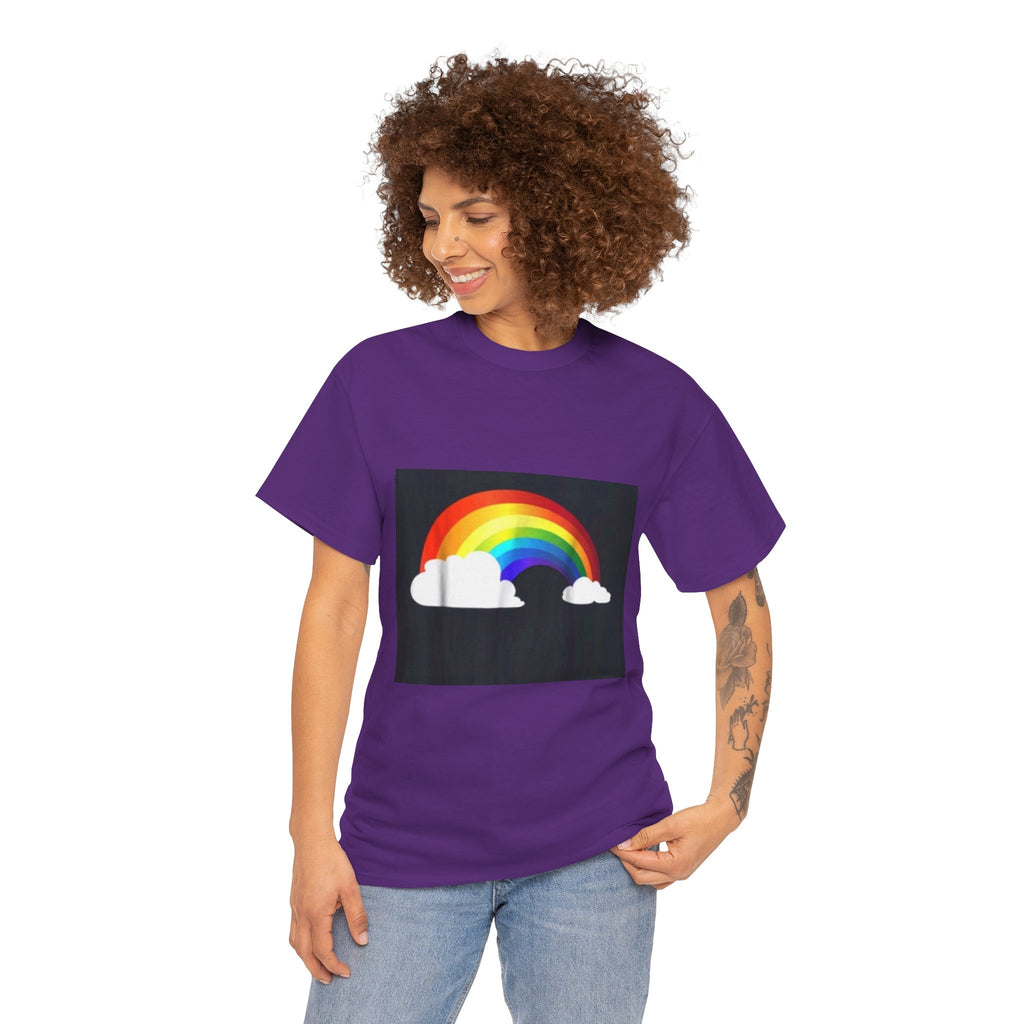 Rainbow Clouds T-Shirt — Bright Pride Graphic Tee