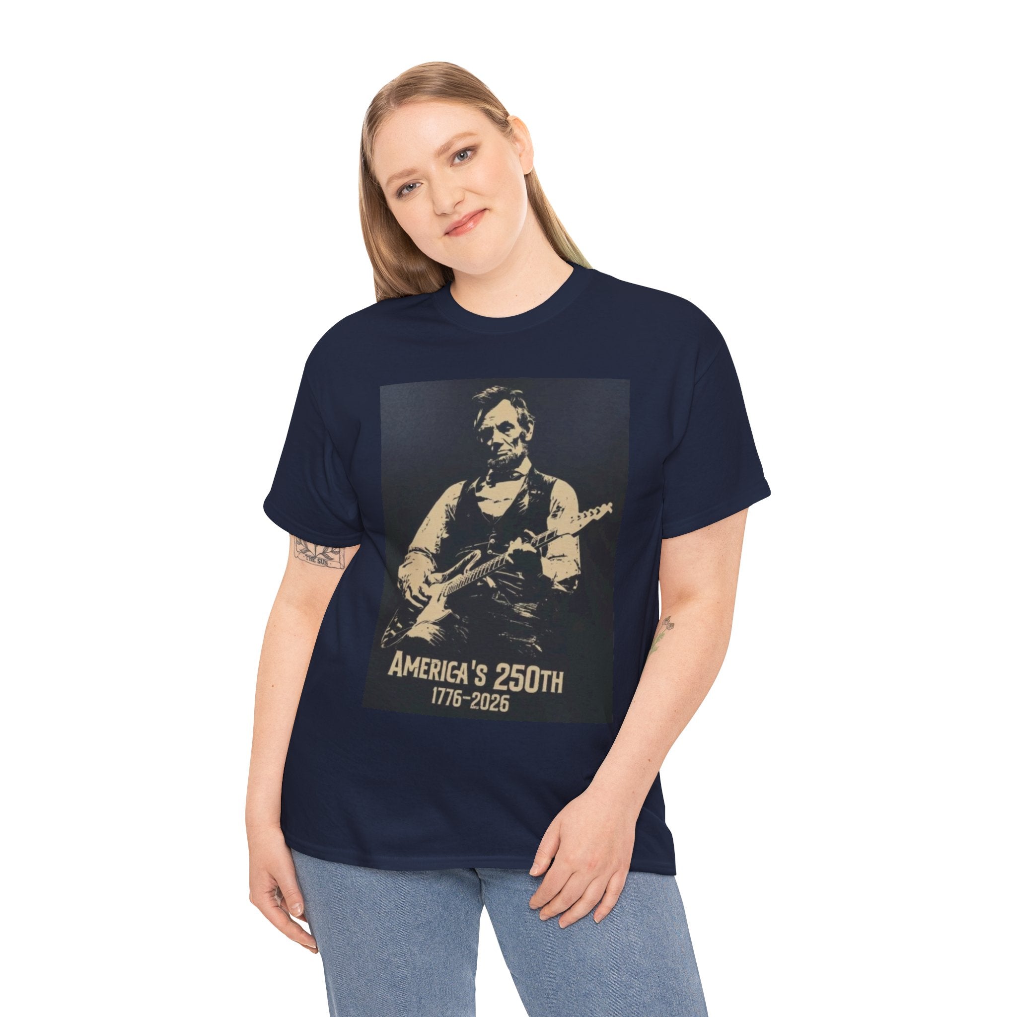 America's 250th Guitar Tee — 1776–2026 Patriotic Rock T‑Shirt
