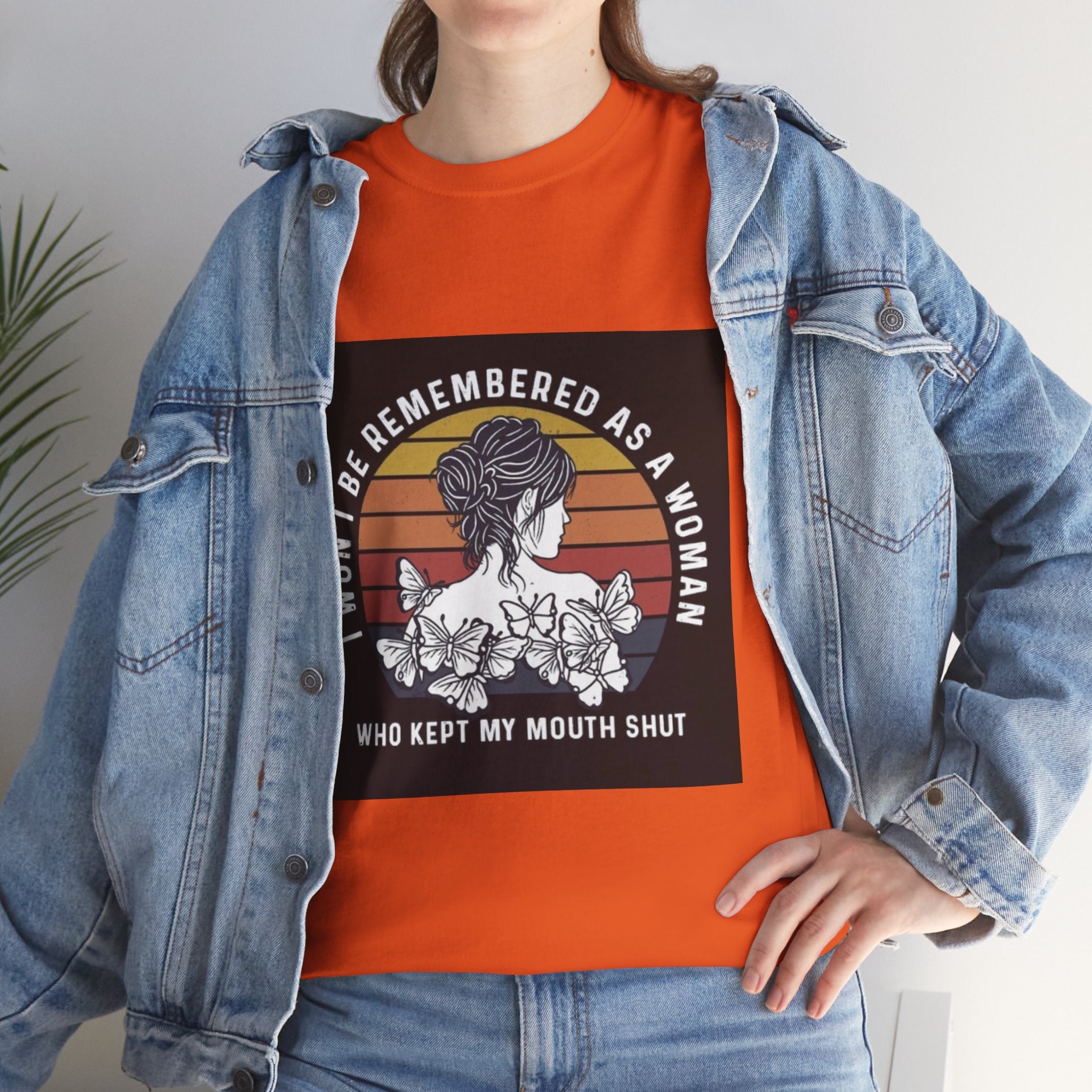 Graphic Tee — "I Won’t Be Remembered As A Woman Who Kept My Mouth Shut" Feminist Retro Floral T-Shirt