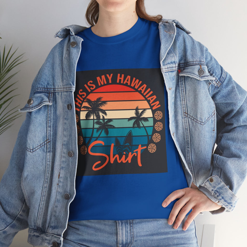 This Is My Hawaiian Shirt Tee — Vintage Sunset Palm Beach T-Shirt