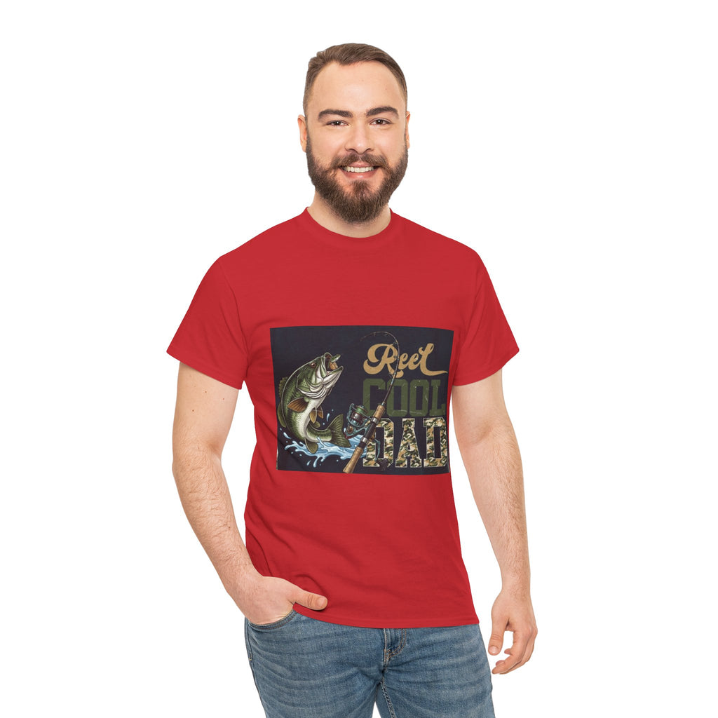 Fishing T-Shirt — "Reel Cool Dad" Graphic Tee