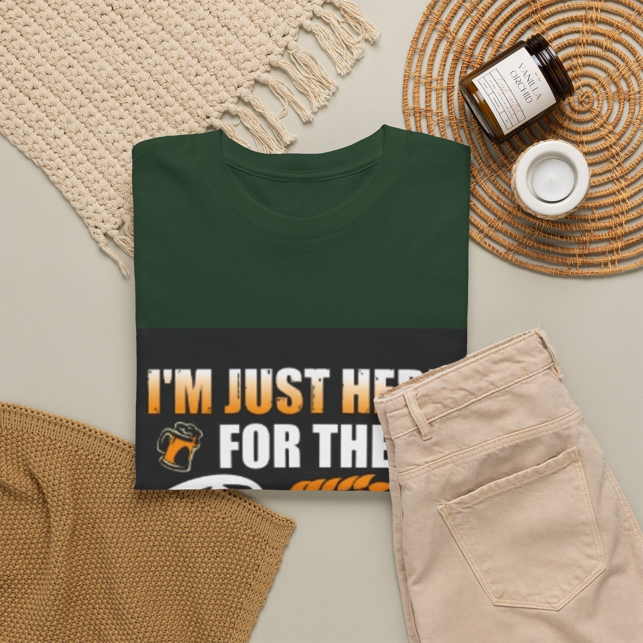 I'm Just Here for the Beer T-Shirt — Funny Beer Drinking Tee for Parties & Oktoberfest