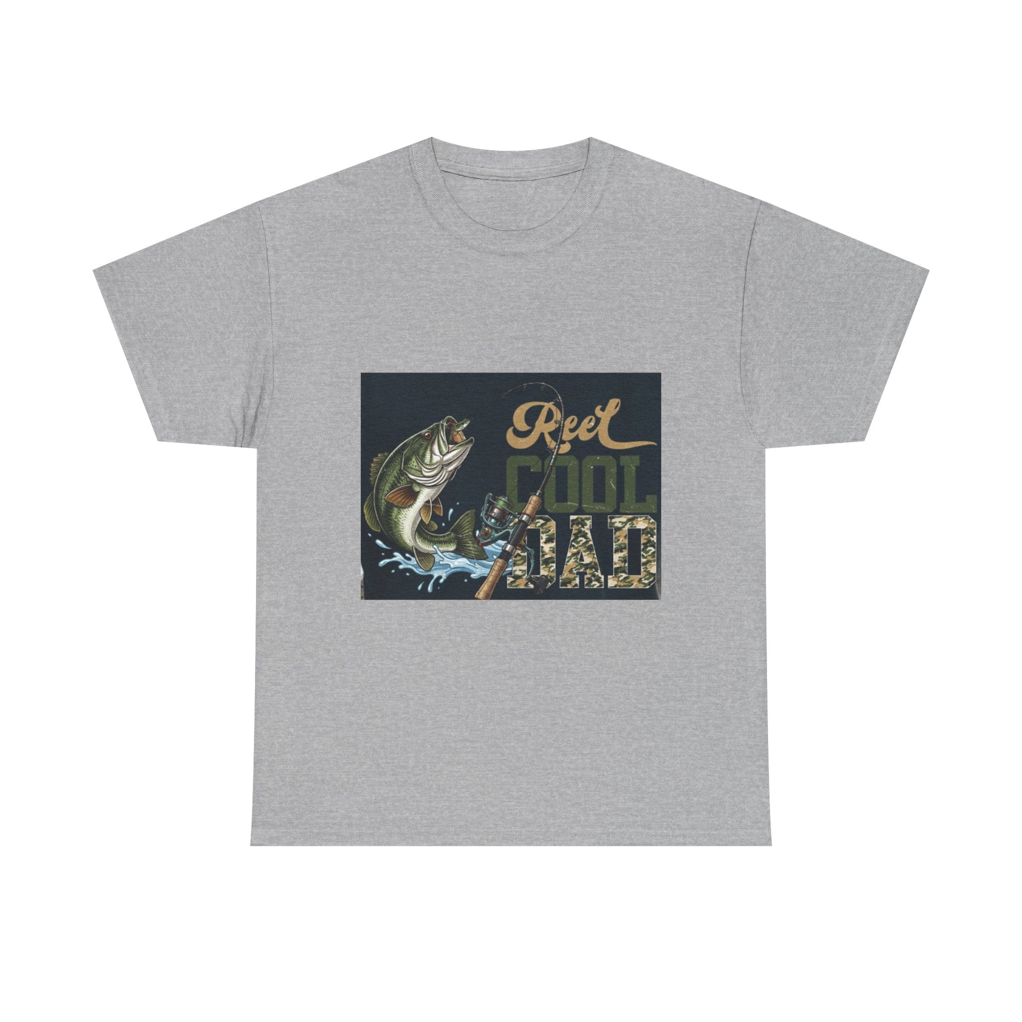 Fishing T-Shirt — "Reel Cool Dad" Graphic Tee