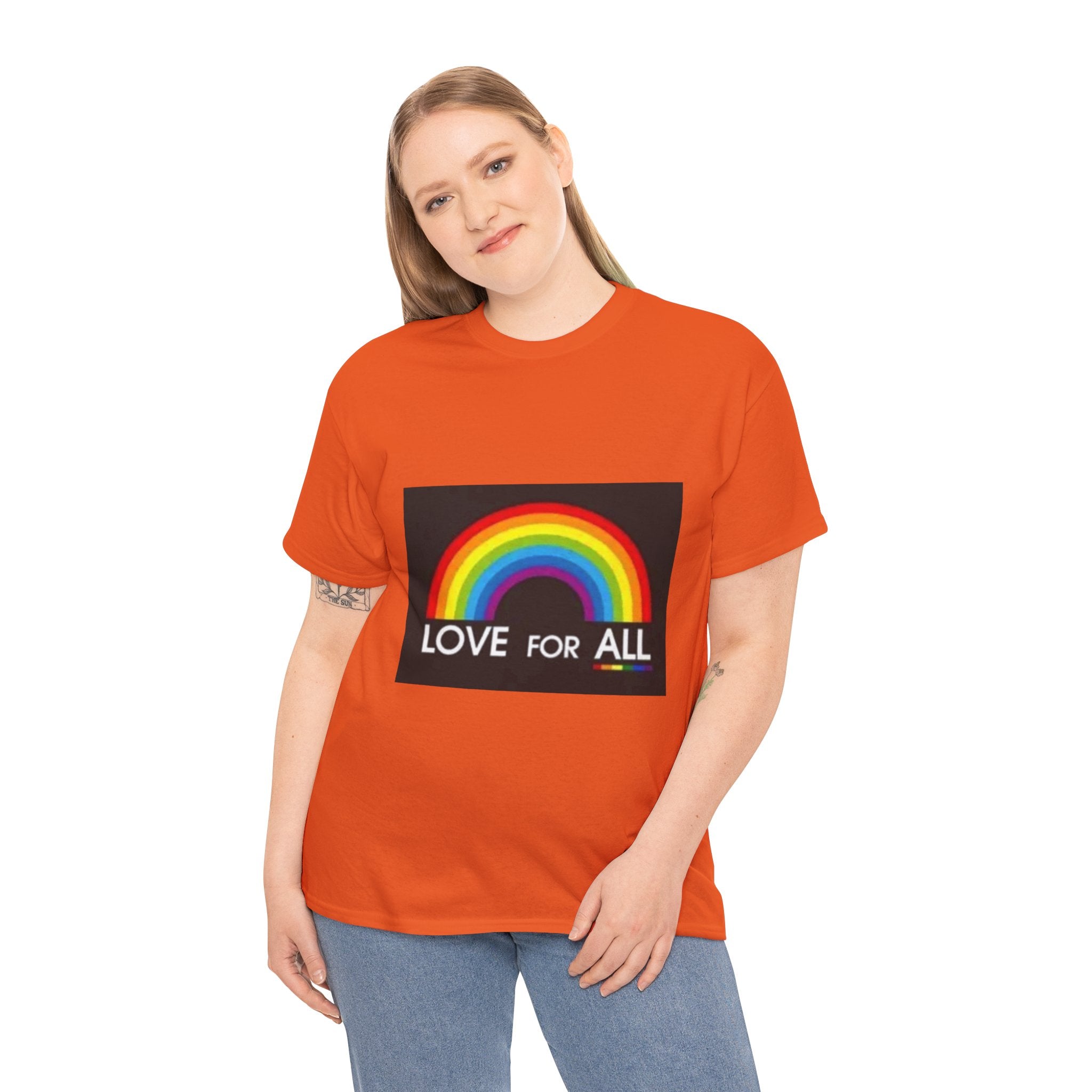 T-Shirt — 'Love For All' Rainbow Pride Tee