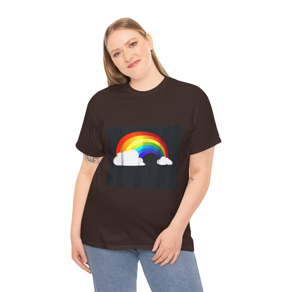Rainbow Clouds T-Shirt — Bright Pride Graphic Tee
