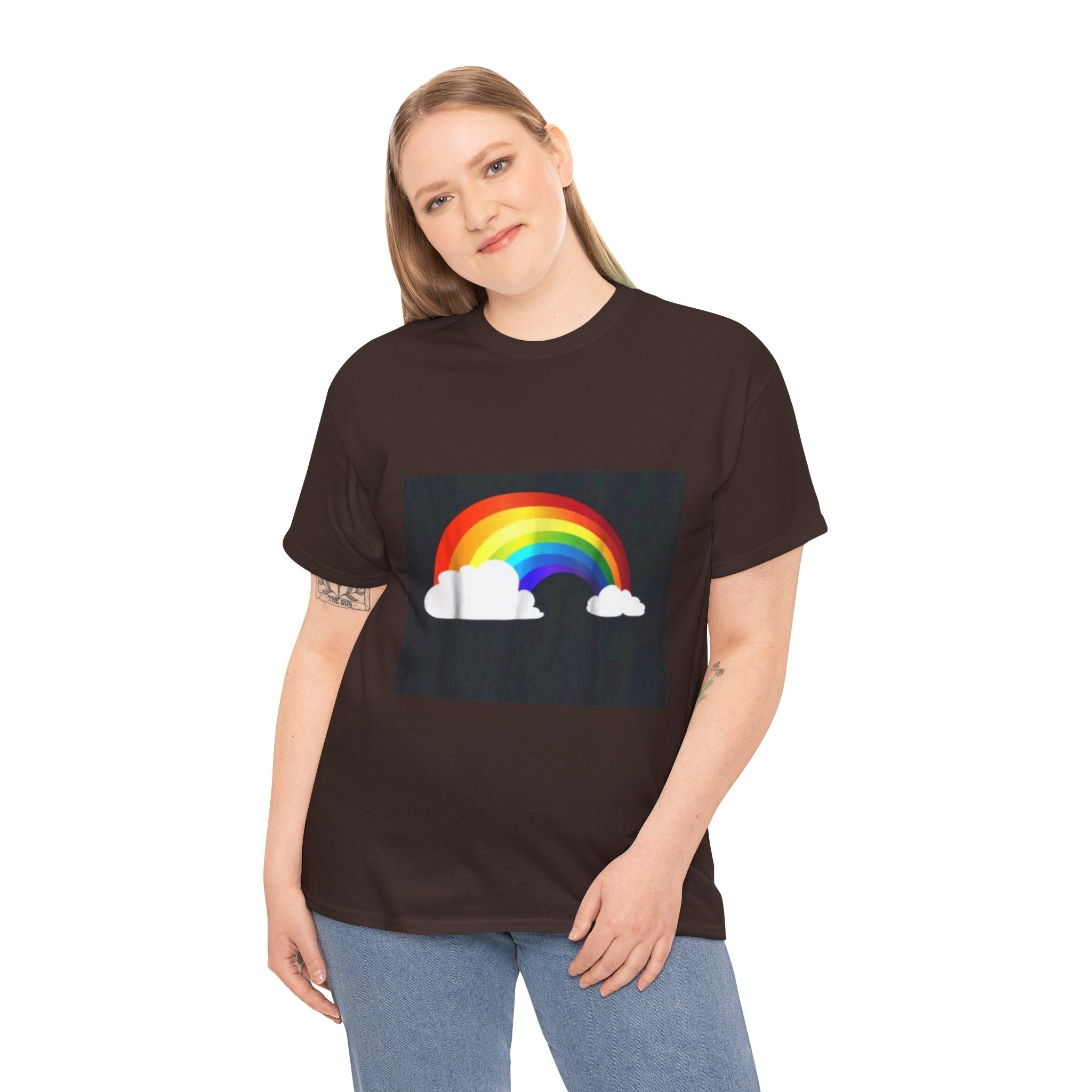 Rainbow Clouds T-Shirt — Bright Pride Graphic Tee