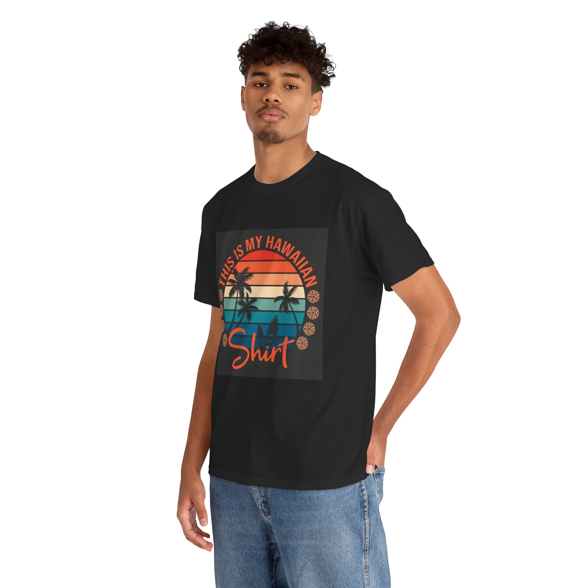 This Is My Hawaiian Shirt Tee — Vintage Sunset Palm Beach T-Shirt