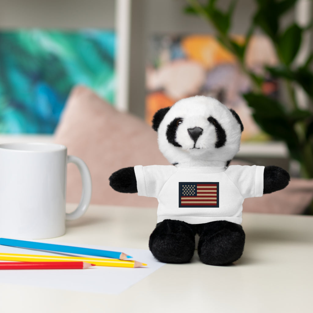 American Flag Teddy Bear with Tee — Patriotic Plush Gift