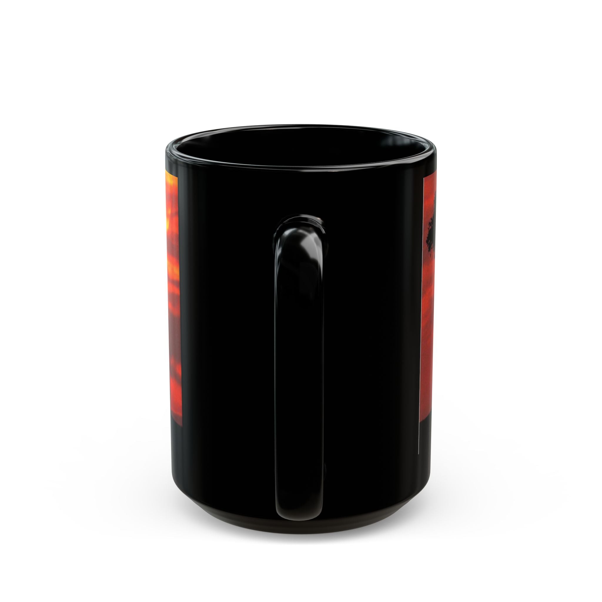 Elephant Sunset Mug — African Safari Silhouette Coffee Cup (11oz/15oz)