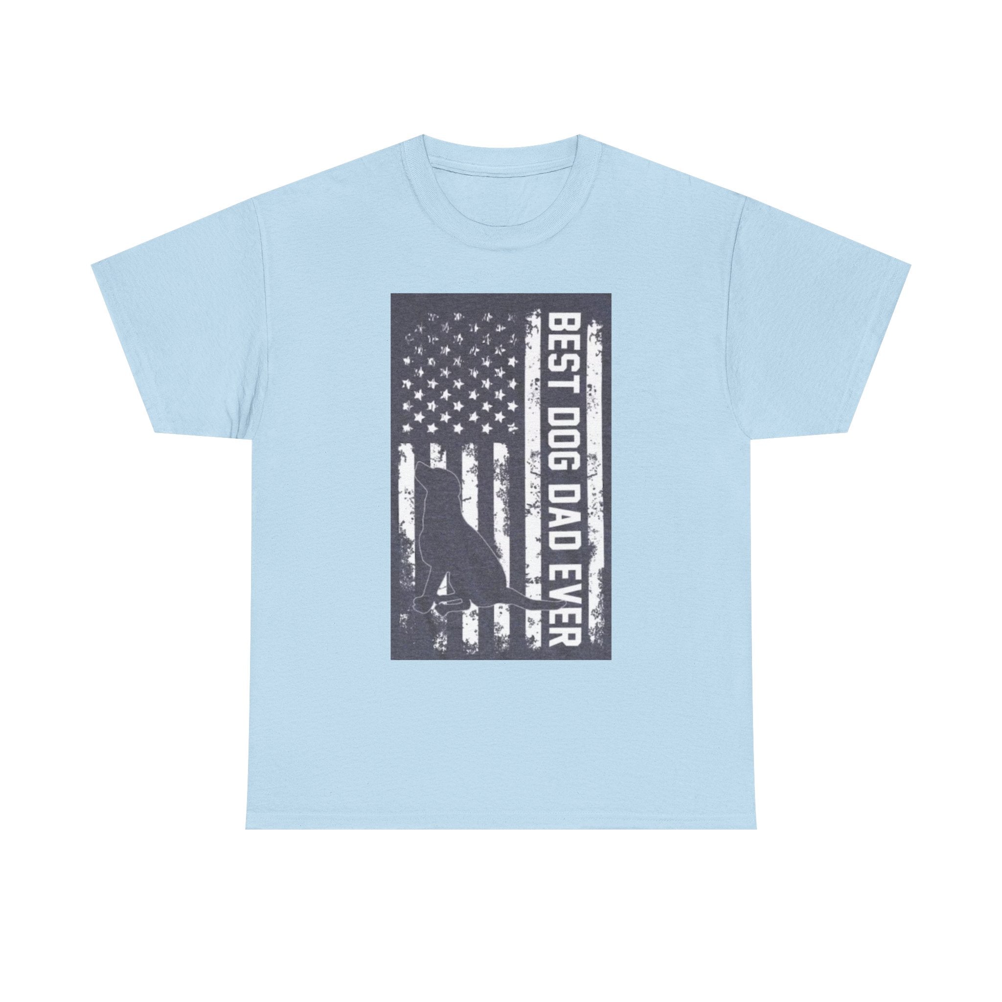 Best Dog Dad Ever T-Shirt – Patriotic American Flag Dog Dad Tee