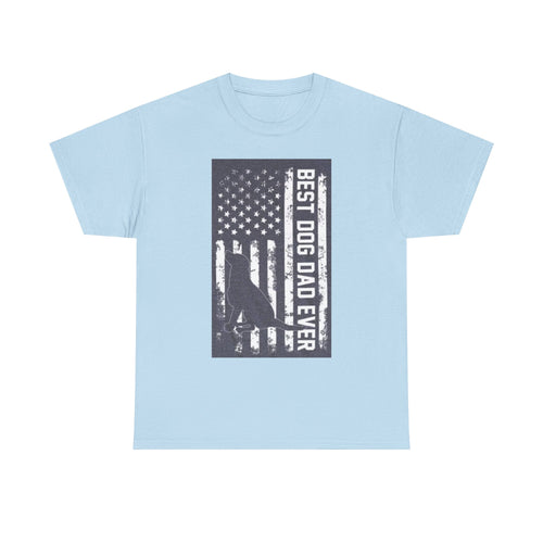 Best Dog Dad Ever T-Shirt – Patriotic American Flag Dog Dad Tee