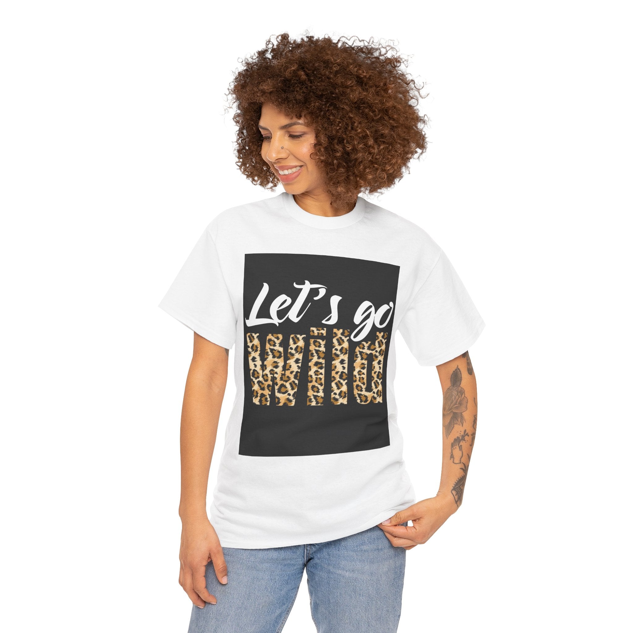 Let's Go Wild Leopard Graphic Tee