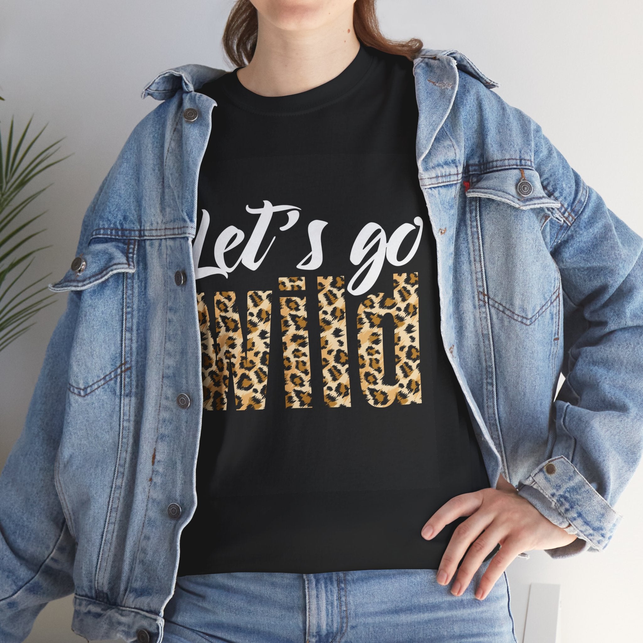 Let's Go Wild Leopard Graphic Tee