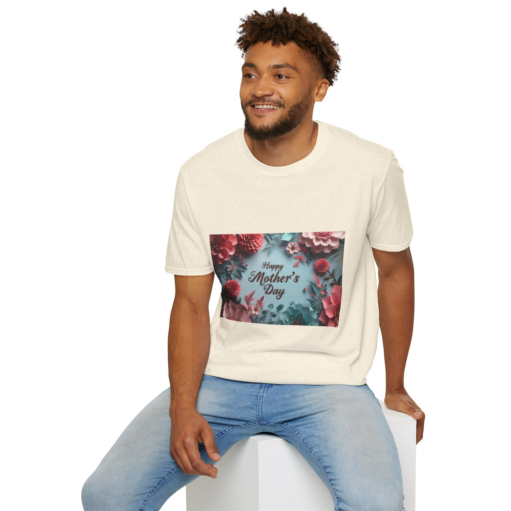Mother's Day Floral T-Shirt — "Happy Mother's Day" Garden Bouquet Tee